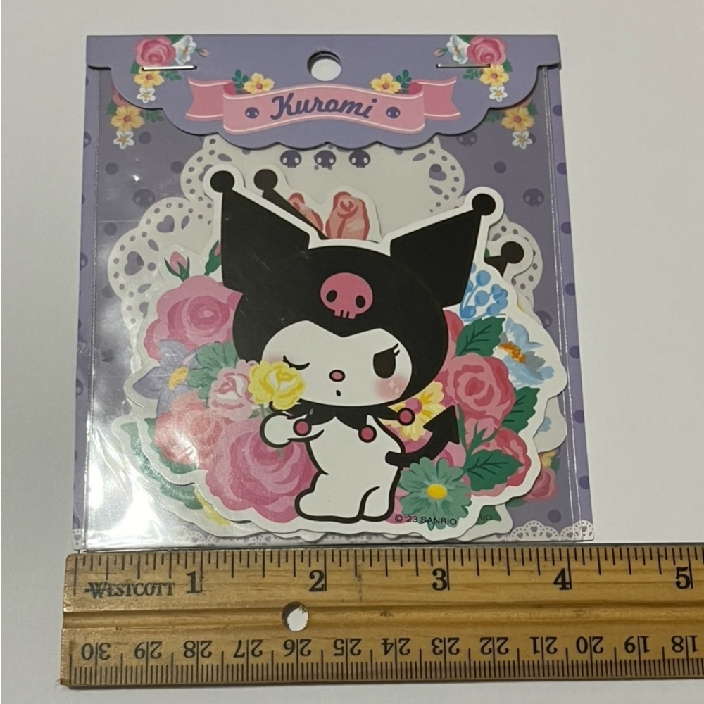 Kuromi Flower Theme Die Cut Stickers - Picture 6 of 7